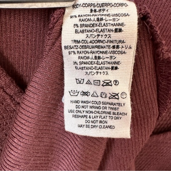 Free People Shirt Womens S Brown Venture Thermal Hi Low Hem Oversized Boho - Picture 11 of 11